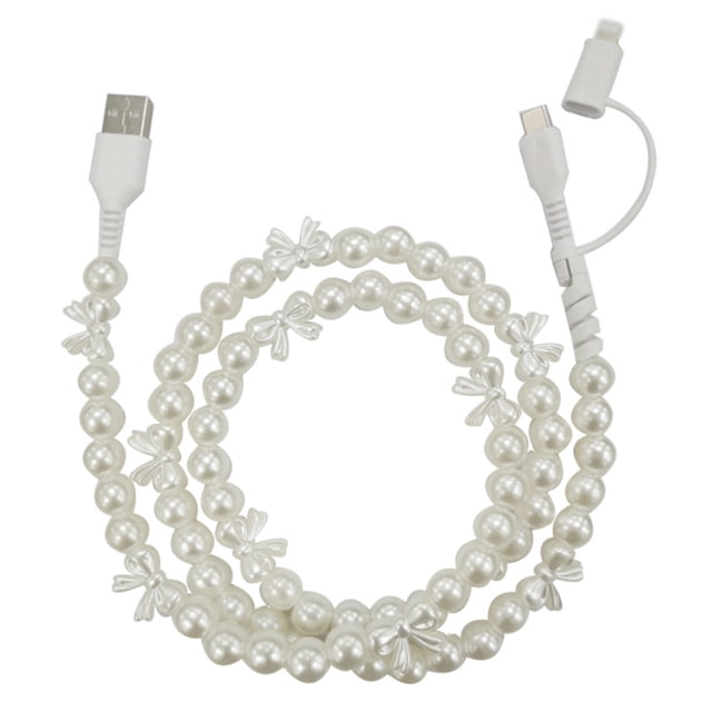 USB To Type-C Beaded Phone In 1 Usb Charger Chargers For Fast Charging PVC Multi Charger Cable USB To Type-C type 1