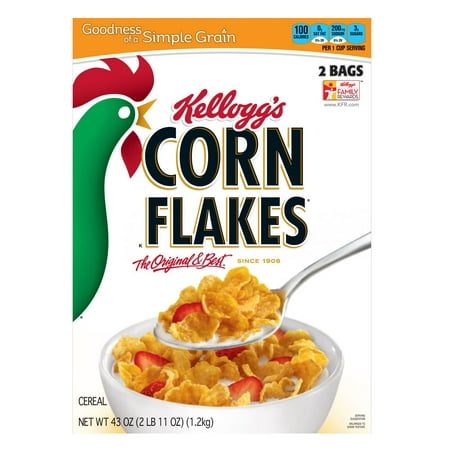 Product of Kellogg's Corn Flakes, 43 oz. [Biz (Best Brand Of Corn Flakes)