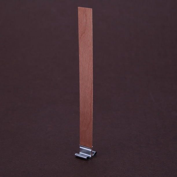 Clip de Base de mechas de vela de madera de 100 piezas para suministros de fabricación de velas Sywqhk Libre de BPA