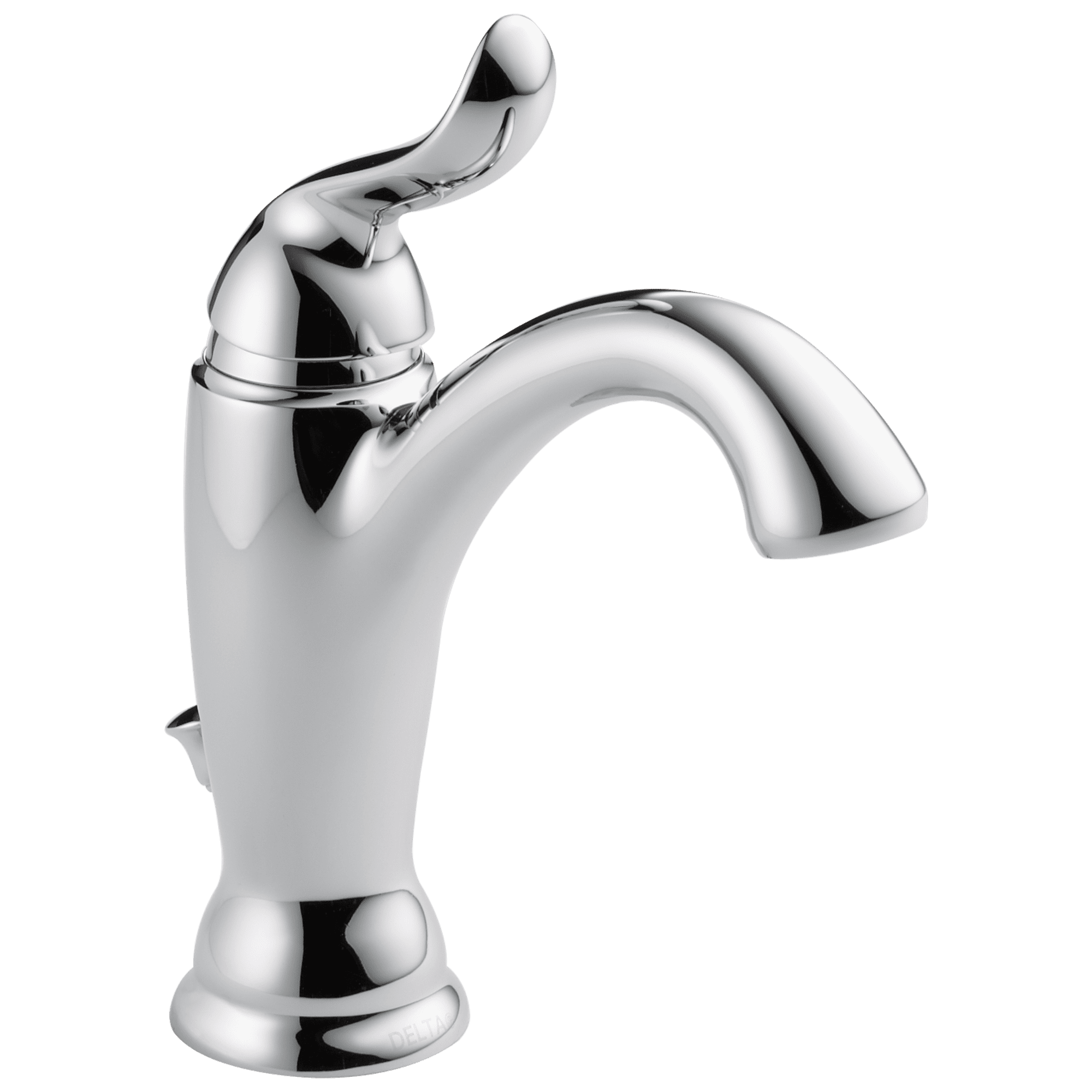 DELTA FAUCET Lahara Single-Handle Bathroom Faucet with Diamond Seal Technology and Metal Drain Assembly Chrome 538-MPU-DST