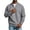 Gray, variant on TKKCS Mens Waffle Knit Quarter Zip Sweatshirts Relaxed Fit Stand Collar Casual Long Sleeve Pullover Tops with Chest Pocket Green XL