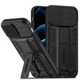 thumbnail image 1 of SaniMore Case for iPhone 14 Pro Max (6.7" 2022), [Slide Camera Cover + Incvisible Kickstand] Magnetic Car Mount Upgraded Heavy Duty Protective Hybird Rugged Military Grade Drop-proof Shell, Black, 1 of 7