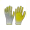 Yellow, variant on GloveBay Nitrile Dipped Work Gloves - Orange Large 1 Pair - NitrilePolyester - General Handling & Maintenance