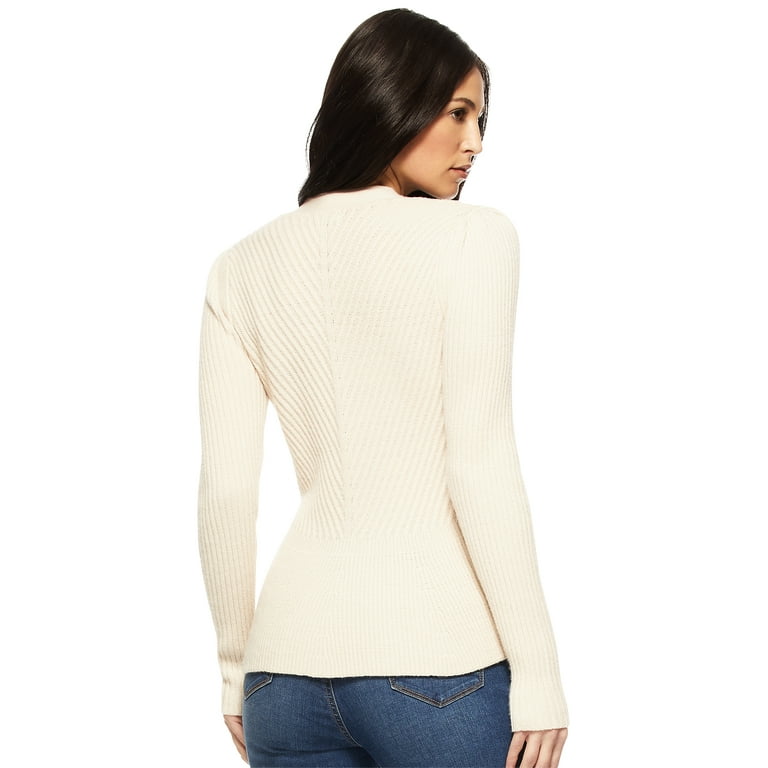 Sofia jeans by sofia vergara women's crewneck peplum sweater sales
