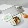 thumbnail image 4 of Portable Kids Lunch Box With Compartment Food Container Plastic Portable Picnic Bento Office Food Fruit Snack Box Cute Thermos GN, 4 of 6