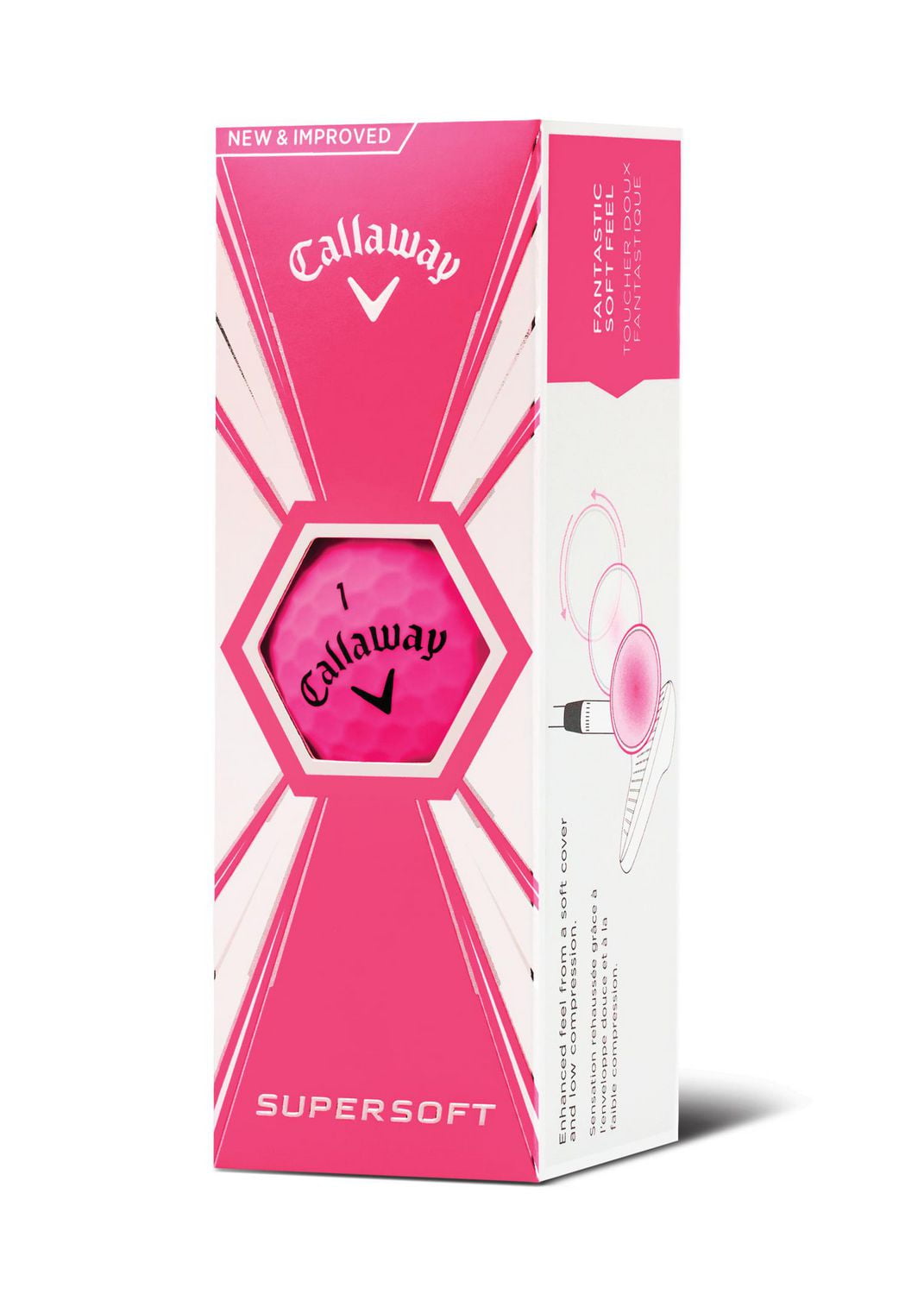 Balles De Golf Callaway Supersoft 19 Rose