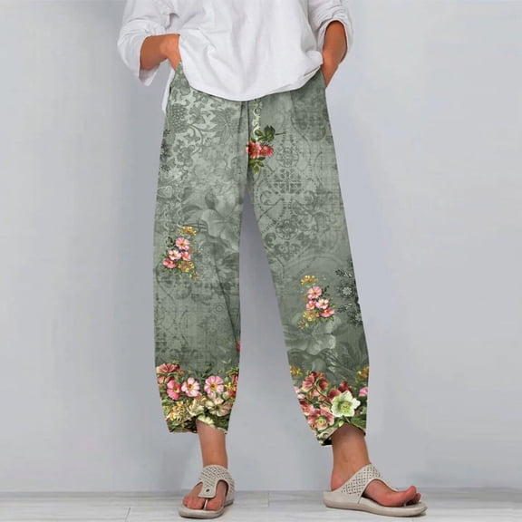 Ninth Pants for Women High Waist Straight Leg Baggy Casual Trousers Y2K Vintage Trendy 2026