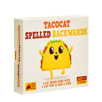 Tacocat Spelled Backwards Party Game by Exploding Kittens.