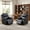 Black1, variant on BSHTI PU Manual Recliner Chair Set of 2 – Single Sofa Recliners with Adjustable Backrest, High-Density Foam, Hardwood Frame – Comfort Lazy Chair for Living Room, Bedroom, Beige