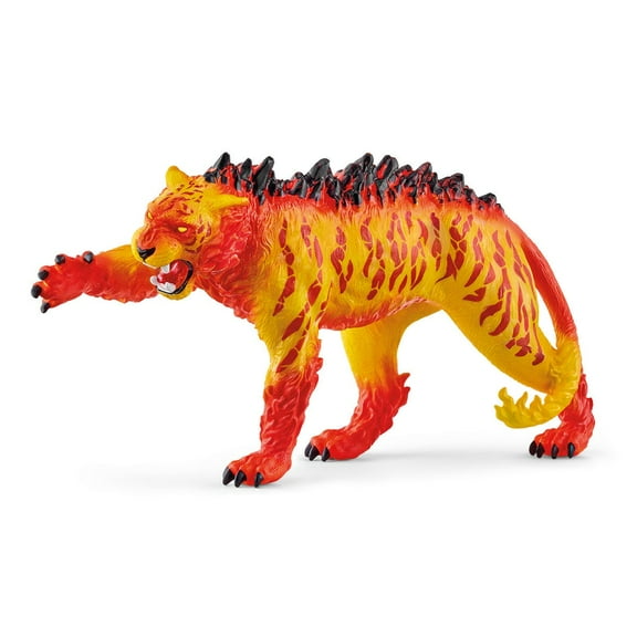 Schleich Eldrador Creatures - Lava Tiger Figure - Fire Monster Animal Creature Figurine - Fantasy Beast Toy for Ages 7 