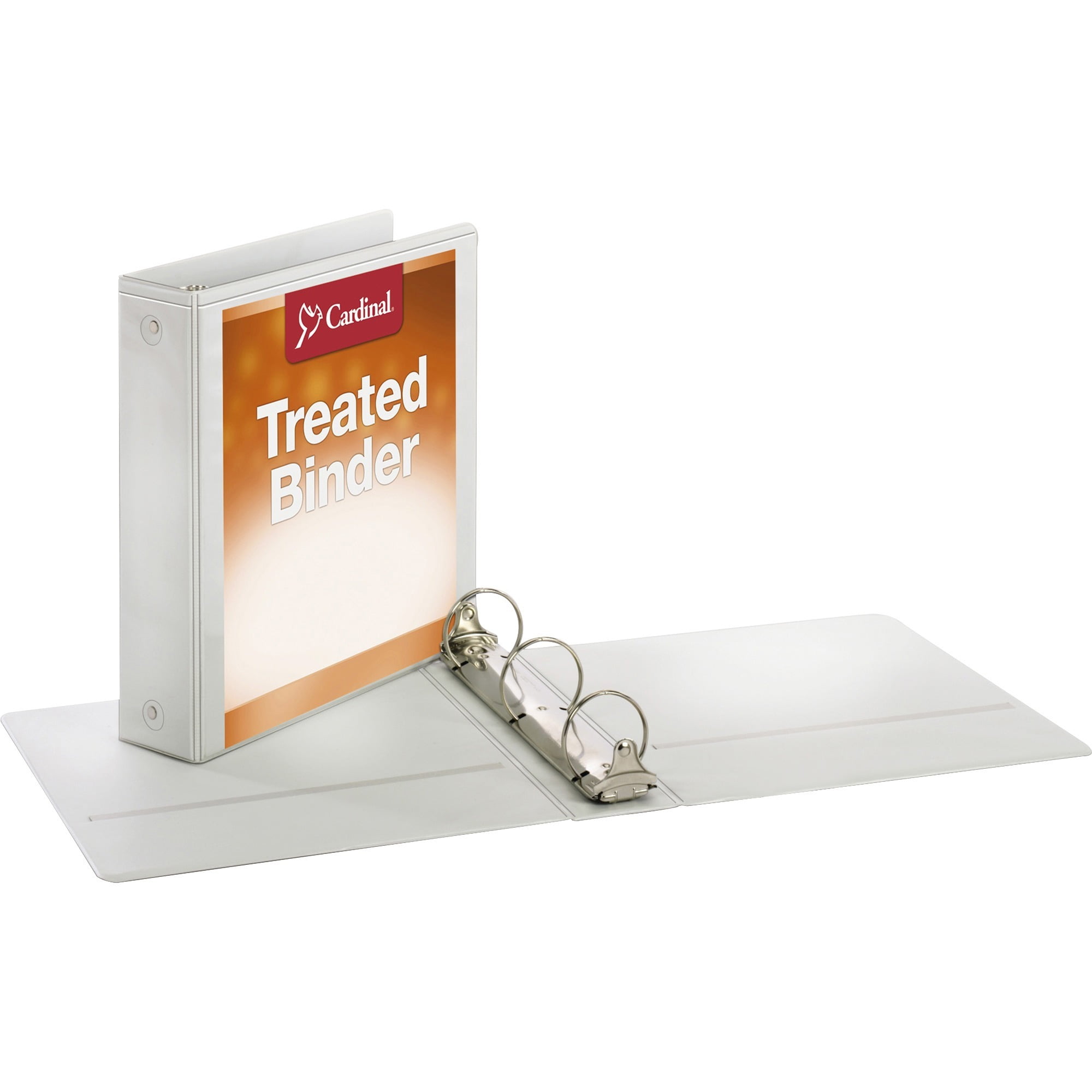 Cardinal Treated Binder ClearVue Locking Round Ring Binder, 2" Cap, 11