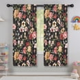 thumbnail image 5 of Blackout Kids Curtains,Pioneer Flower Floral Print Pattern Childrens Insulated Curtains Set Of 2,Bedroom Essentials,Toddler Room Decor 42"x63", 5 of 5