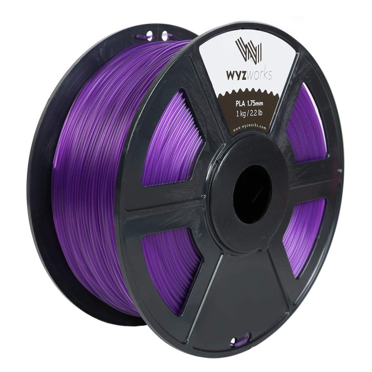 Translucent purple Purple 3D Printer Filament 1kg/2.2lb 1.75mm PLA 