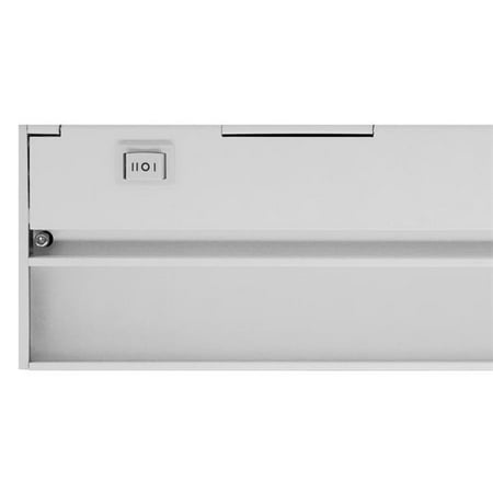 NICOR Lighting 8-Inch Hardwired Slim 2700K LED Under Cabinet Light Fixture, White (Best Hardwired Under Cabinet Lighting)