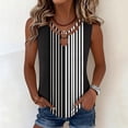 thumbnail image 3 of yillto Tank Tops for Women Summer Striped Sleeveless Tee Loose Casual Crewneck Shirts Fashion Tunics Blouse, 3 of 6