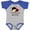 Baseball Heather and Royal, variant on Inktastic Loved by My Auntie Ladybug Boys or Girls Baby Bodysuit