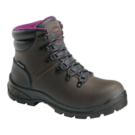 

Avenger Women s 6-inch Builder Soft Toe EH Work Boots Brown - A8675