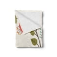 thumbnail image 2 of Valentines Day Soft Flannel Fleece Throw Blanket, Valentines Day Romanic Themed Floral Flowers with Leaves Art Print, Cozy Plush for Indoor and Outdoor Use, 60" x 80", Multicolor, by Ambesonne, 2 of 5