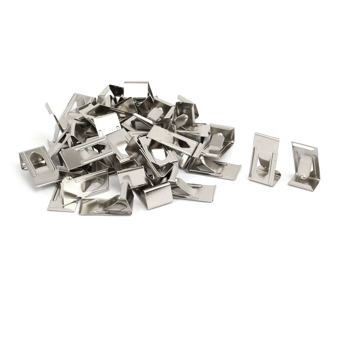 Uxcell 26mmx14mm Picture Photo Frame Metal Spring Turn Clip Hanger Siver Tone 40pcs