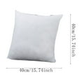 thumbnail image 3 of Rkxzt Waterproof Throw Pillow Inserts 15.7 X 15.7 Inch 220g,Soft Fluffy down Alternative Square Pillow Inserts for Decorative Indoor Pillows,Cushion Stuffer for Bed and Couch, 3 of 6