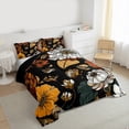 thumbnail image 3 of Homewish Vintage Flowers 3-Piece Full Size Comforter Sets For Kids Teens Adults,Chic Floral Blossoms Bedding Comforter Set,Retro Exotic Style Lightweight Bedding Sets, 3 of 8
