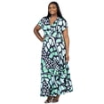 thumbnail image 2 of Plus Size Butterfly Empire Waist Maxi Dress, 2 of 3