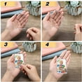 thumbnail image 2 of 16 Pcs Porte-Clés Cadre Photo Acrylique Transparent Vierge, 2 of 8