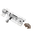 thumbnail image 1 of 3 Inch Bolt Door Latch Door Latch Lock Black Stainless Steel Bolt, 1 of 10
