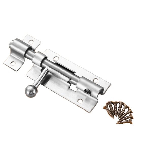 3 Inch Bolt Door Latch Door Latch Lock Black Stainless Steel Bolt