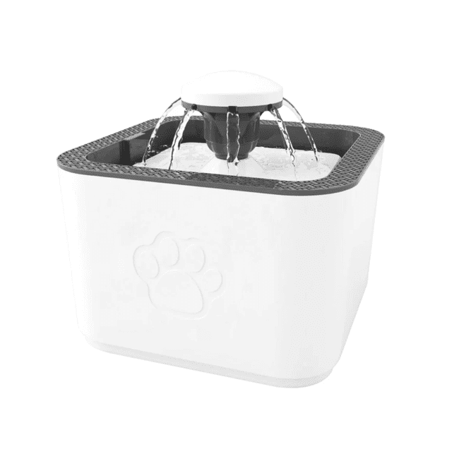 Bebedero Para Gatos Y Perros Ultra Silenciosa 2l Filtro Malubero, Gris