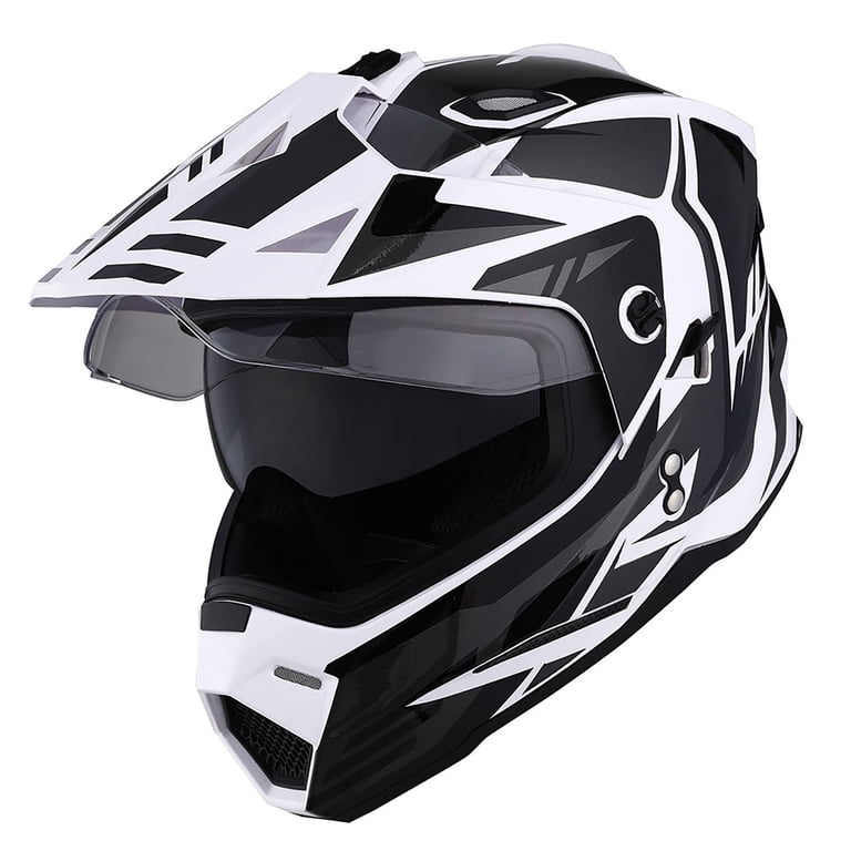 dual air motorcycle helmet Scorpion EXO-AT960 Hicks/Topographic Cold Weather (Dual Pane)  Up North Sports Pane shield ILM Off Road Motorcycle Dual
