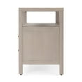 thumbnail image 4 of Butler Specialty Company Celine 2 Drawer Wood Wide Nightstand - Taupe, 4 of 8
