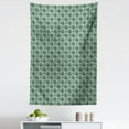 thumbnail image 1 of Hunter Green Tapestry, Checkered Pattern with Squares and Crossing Lines, Fabric Wall Hanging Decor for Bedroom Living Room Dorm, 5 Sizes, Hunter Green Multicolor, by Ambesonne, 1 of 1