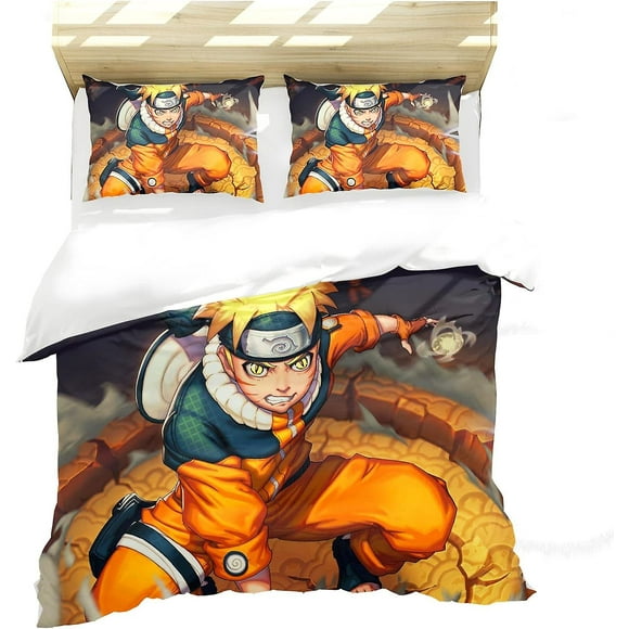 Anime Bedding Set With D Anime Pattern Printed Duvet Cover, Children's Bedding Set, With Zipper, Boys' Bedding Set