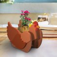 thumbnail image 4 of TopLLC Chicken Planter Pots, Cute PVC Herb Garden Flower Planter, Flat Abstract Chick Design Plant Pots Animals Plant Container Spring Decoration Chicken Flower Pot for Indoor Outdoor Garden Patio, 4 of 6