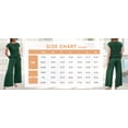 thumbnail image 7 of PUWEI Women's 2 Piece Smocked Top & High Waisted Wide Leg Pants Set Boho Matching Set Lounge Outfit with Pockets, 7 of 7