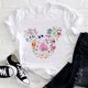 thumbnail image 1 of Disney Mickey Mouse Head Print T Shirt Woman Usa Harajuku Youthful Style Disneyland Clothes Aesthetic Fashion Female Tops TeeM Gao Jinjia LED, 1 of 2