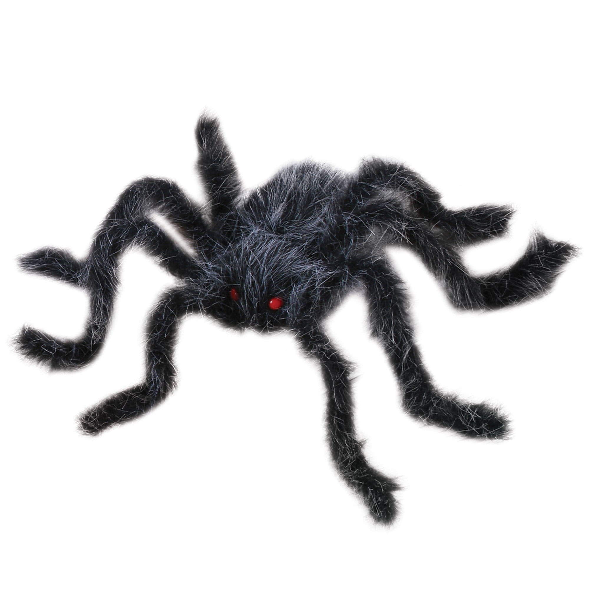 Veil Entertainment Spooky Giant Hairy Spider Decoration Prop, 20&quot;, Grey