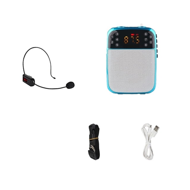 Wireless Megaphone Portable Voice Amplifier Teacher Guide Microphone Speaker 5W Support Blue-tooth TF Card U Disk MP3 Player ,Wide Coverage Area