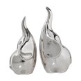 thumbnail image 1 of Figurita de decorativa para escritorio, escultura de estatua de cerámica de Animal para estantería, estante de oficina, decoración para sala plata, 1 of 8
