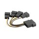 thumbnail image 3 of Ventilador De Refrigeración De La Computadora D-Port Computer CPU PC Case 3Pin Fan Cable 1 a 4 Ways Power Splitter (5pcs, 3 of 7
