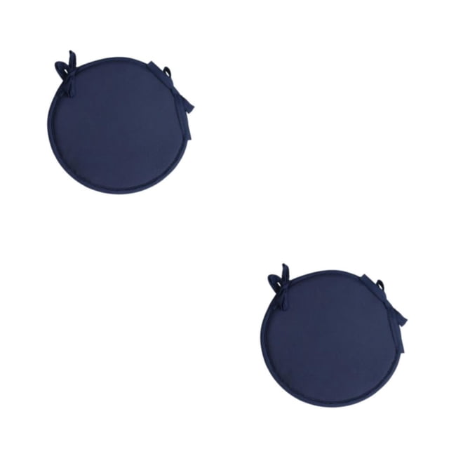 relayinert 1/2/3/5 Confort et Durabilité des Chaises Coussin Rond Doux et Confortable Bleu Foncé 2 Pcs