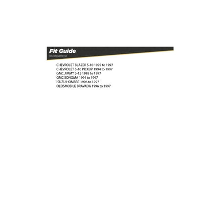 Scosche GM1515B Single DIN w/Pocket Install Dash Kit 1995-97 GM S15/10