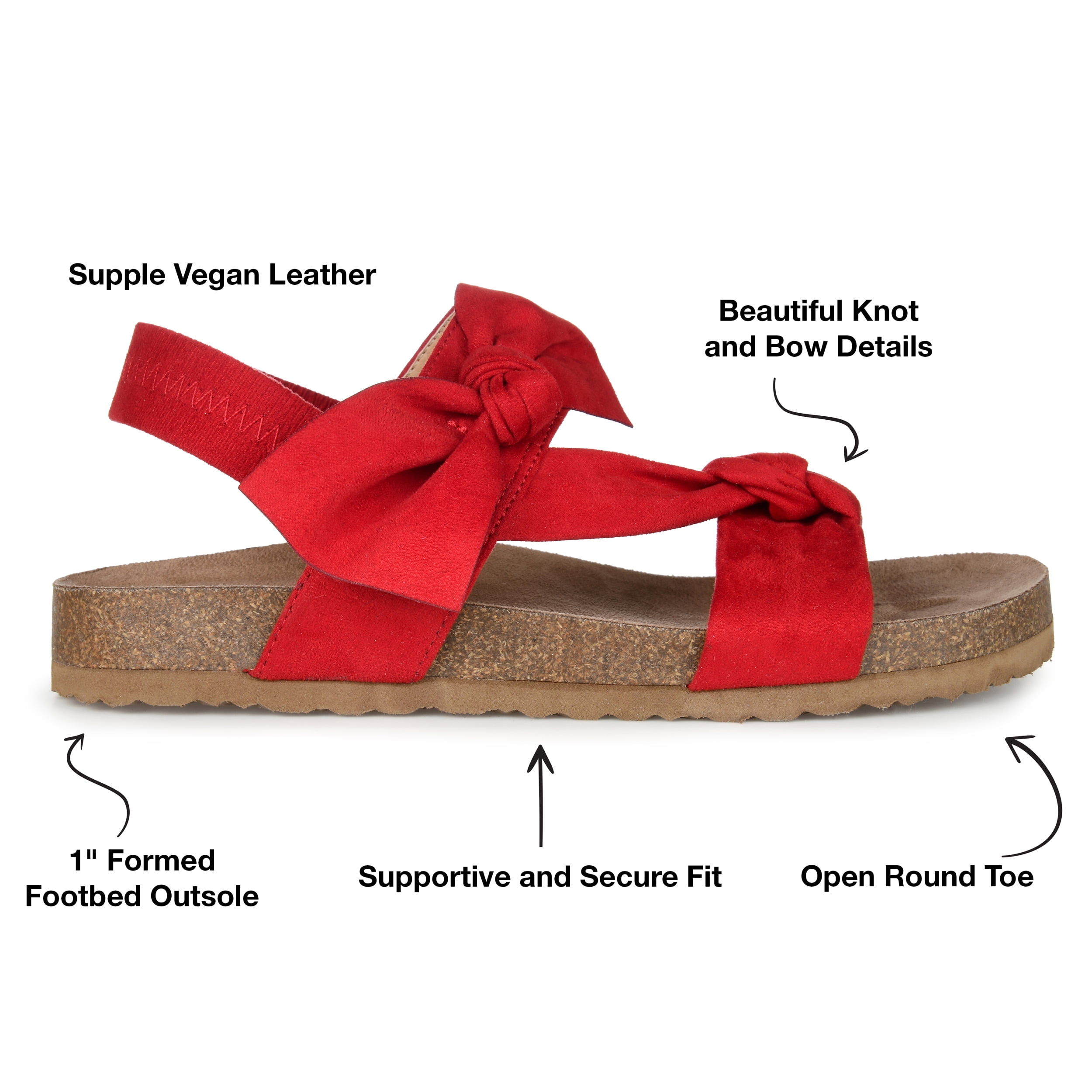 Journee Womens Xanndra Multi Strap Flat Sport Sandals