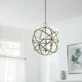 thumbnail image 2 of Home Decorators Collection Sarolta Sands 3-Light Antique Silver Orb Chandelier, 2 of 7