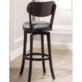 thumbnail image 4 of Hillsdale Sloan 30" Wood Transitional Bar Stool in Black/Gray, 4 of 5