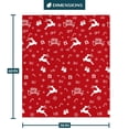 thumbnail image 4 of Manta PAVILIA Navidad con Reno y Copos de Nieve 127x152 cm, 4 of 9