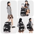 thumbnail image 2 of Mochila MITOWERMI Rolling de 6 ruedas de nailon negra, 46 cm, 2 of 6
