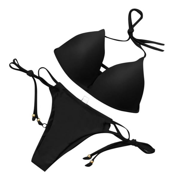 Cómodo conjunto de bikini para mujer Traje de baño Push-Up Sujetador con relleno Traje de baño Ropa de playa OAVQHLG3B Store lin121212