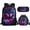 Galaxy Wolf Print, variant on Jeiento Galaxy Wolf Backpack for Boys Bookbag and Lunch Box Set 17 Inch School Bag with Lunch Bag Pencil Case 3rd Grade Kindergarten Book Bag Adjustable Travel Daypack